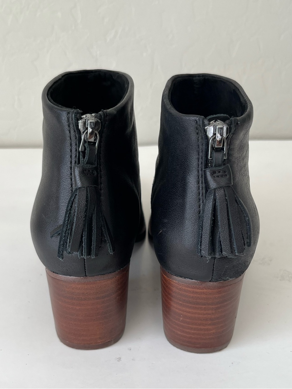Toms Leila leather ankle boots black 8 - Picture 5 of 9